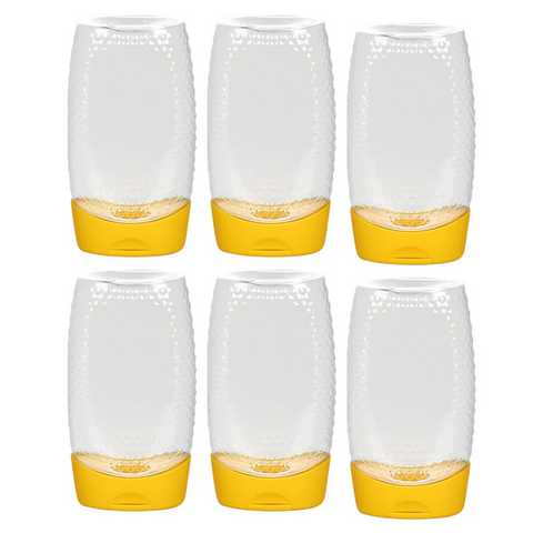 Willow 12 Plastic Squeeze Bottle & Lid Honey Jar 500GM - Food Grade Jar