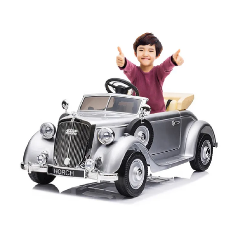 emma Ride-on Audi Electric Car with Back Seat 12V - Silver