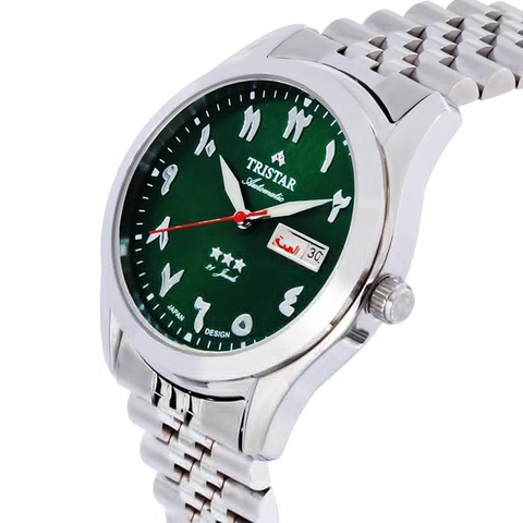 Tristar BA Series Men's Automatic Watch Arabic Numeral Dial Bracelet Wrist Watch for Men