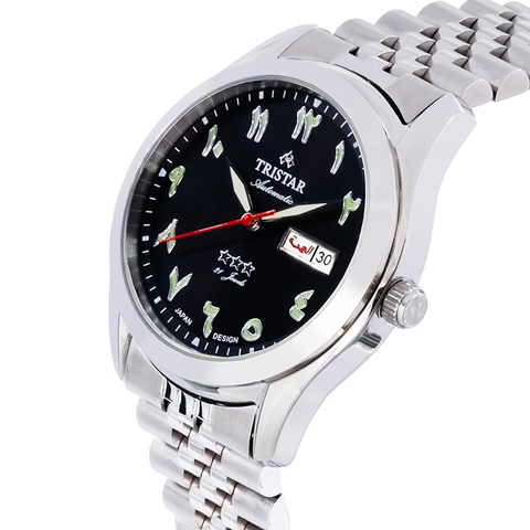 Tristar BA Series Men's Automatic Watch Arabic Numeral Dial Bracelet Wrist Watch for Men