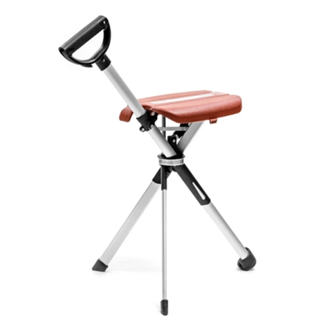 The Ta Da Seat Stick / Chair - the walking cane/ stick that converts to a tripod chair