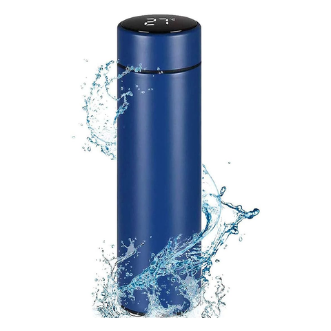 Insulated Water Bottle, 500ml LED Temperature Display Smart Water Cup, Stainless Steel Vacuum Drink Flasks