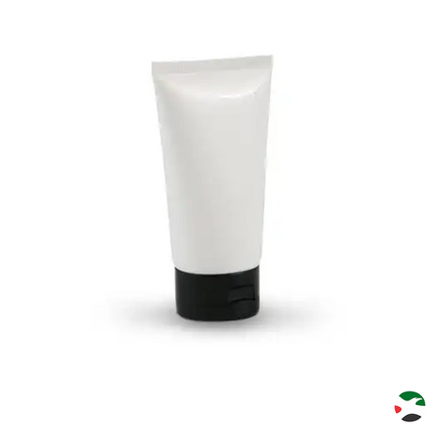 Willow 30 / 50ml White Tube Black Flip Top Lid  (12Pc pack)