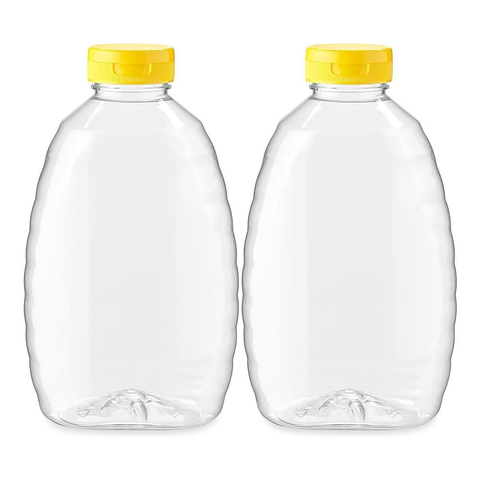 Willow 720ml Empty Plastic Honey Bottles Flip Top Squeeze Honey Jars Dispenser Squeezable Honey Containers for Syrups, Ketchup, Mayonnaise, Salad Dressing Pack of 12