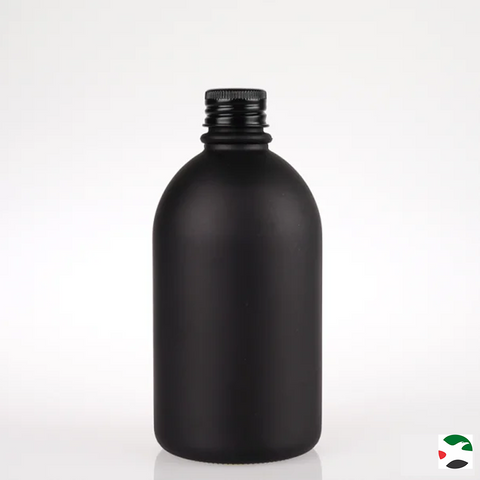 Willow Matt Black Bottle with Black Aluminium Wadded Cap 150ml (12Pc Pack)