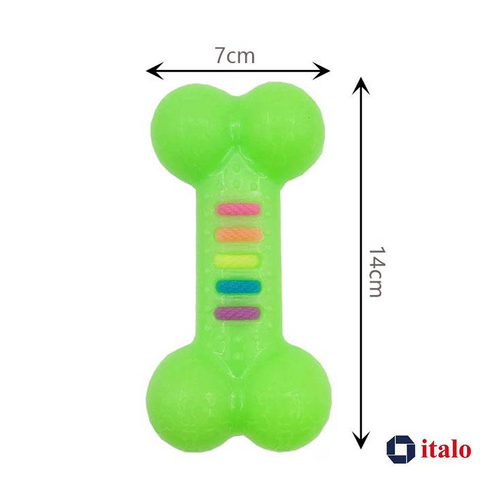 Pet Supplies Teething Dog Toy for Puppies/Large Dogs Teething Rubber Bone Shape Toy 15.5 cm