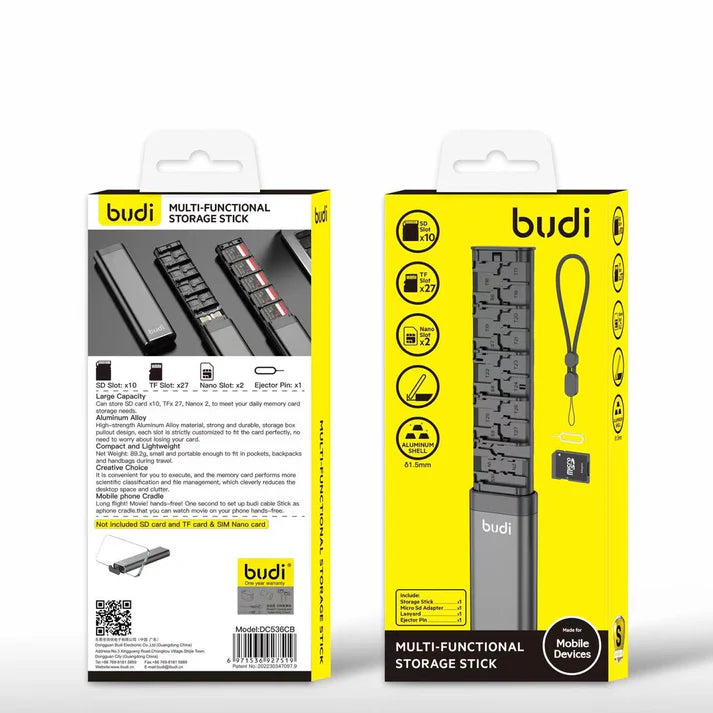Budi Memory Card Storage Stick DC536CB