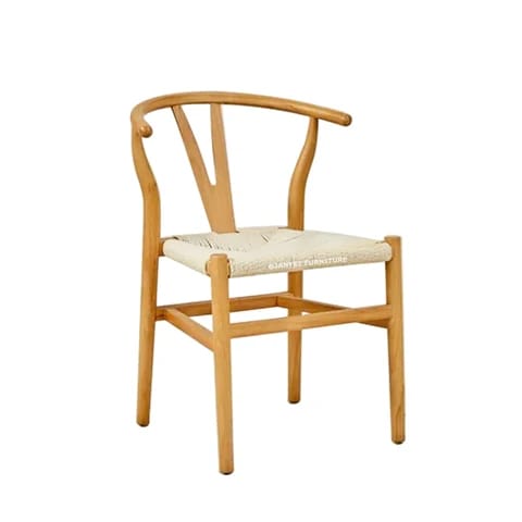 Olmecs Classic Designer Armchair Wood Wishbone Chair