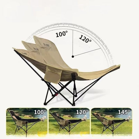 Outdoor Camping Chairs Folding Portable Picnic Fishing Moon Chair