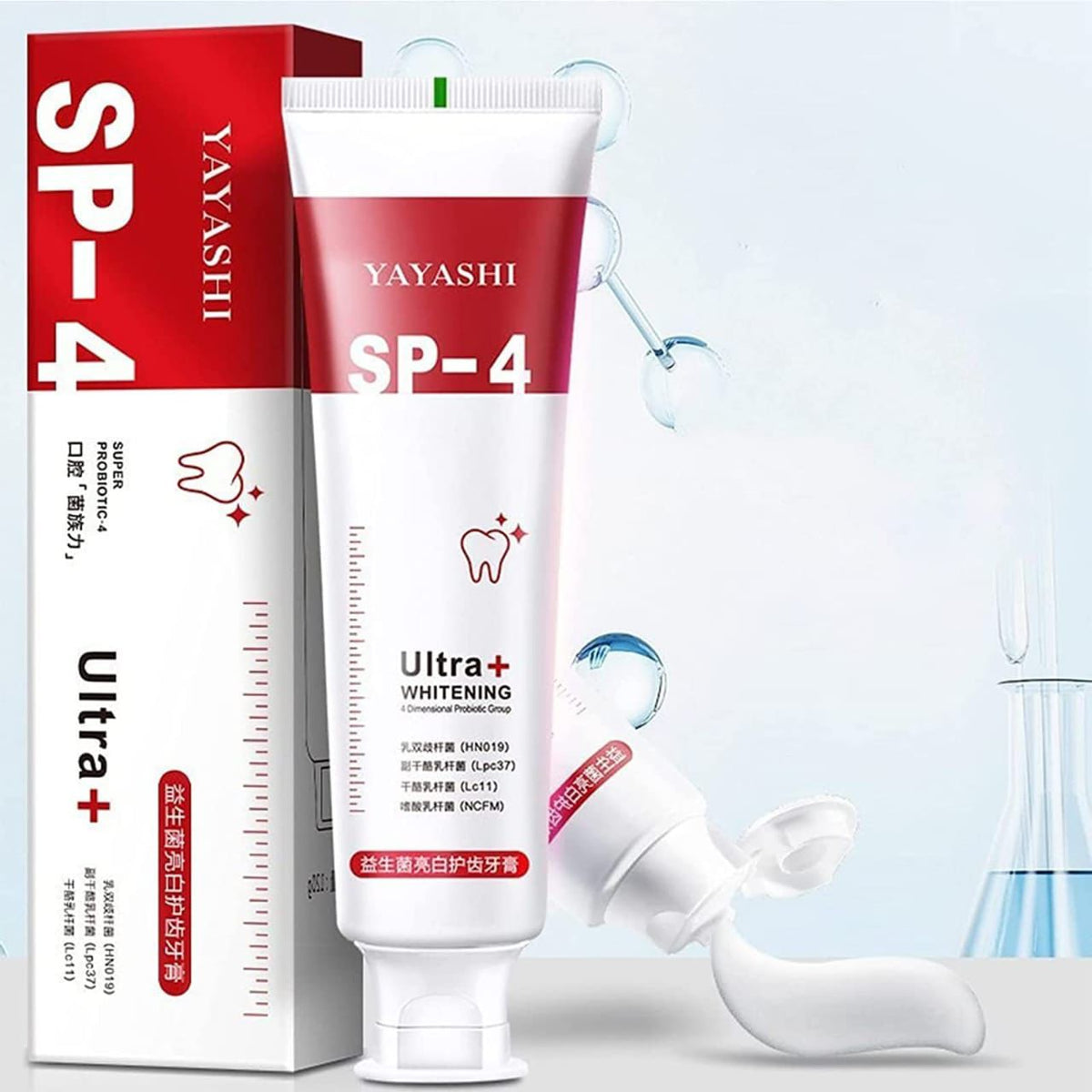 Yayashi Sp-4 Breath Toothpaste, Brightening & Stain Removing Toothpaste, Protects Gums Freshens Breath (MIX)