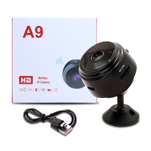 A9 HD 1080P Mini Camera Wireless Wifi Security Night Vision Motion 16GB TF Card（Black）