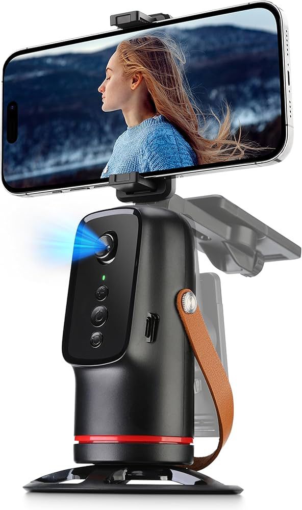 Auto Tracking Phone Holder, 360° Rotation Phone Camera Mount – Emaratshop