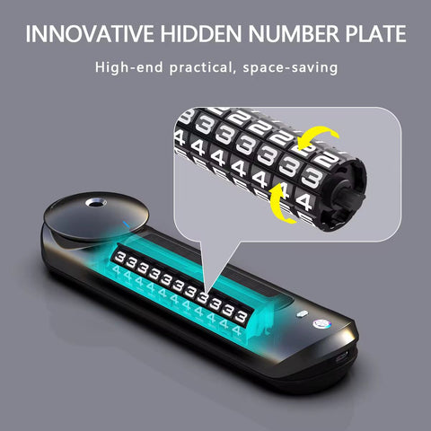 Smart Car Air Freshener with Solar, Car Diffuser with Auto On/Off & Mobile Number Display