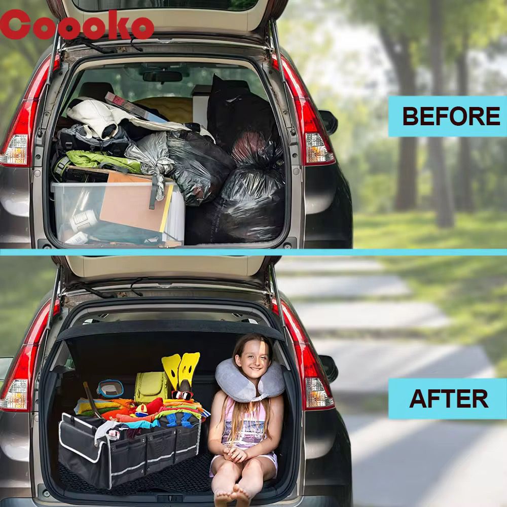 Water & Leakproof Large Collapsible Trunk Organizer