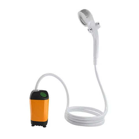 Portable Camping Shower - Rechargeable Outdoor Camp Shower with Pressurizer & 4500mAh Battery Pump IPX7 Waterproof for Camp