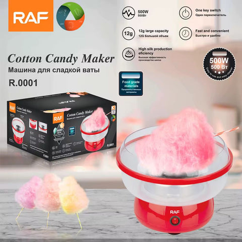 RAF Cotton Candy Machine | 500W | 12G Capacity