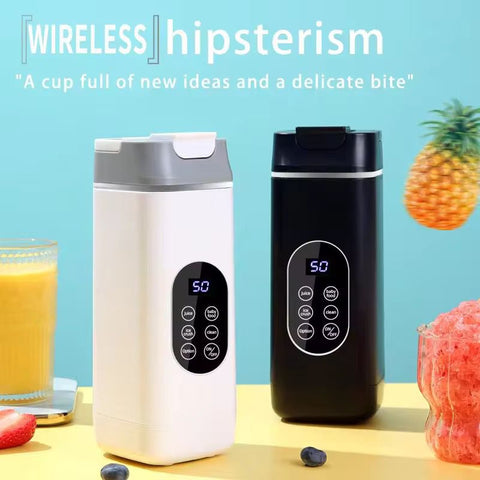 14 oz Mini Portable Blender, USB-C Rechargeable & Self Cleaning, Self Cleaning Electric Protein Shaker