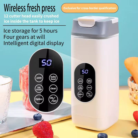 14 oz Mini Portable Blender, USB-C Rechargeable & Self Cleaning, Self Cleaning Electric Protein Shaker
