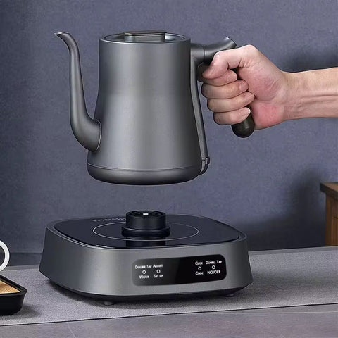 Olmecs Household Tea Hot Water Gooseneck Glass Electric Kettle