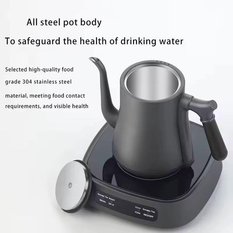 Olmecs Household Tea Hot Water Gooseneck Glass Electric Kettle
