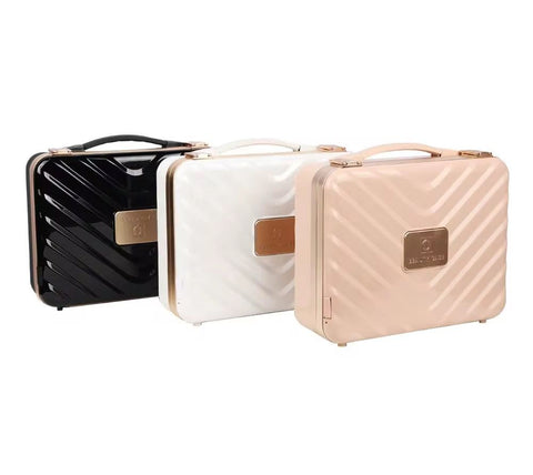Travel Makeup Train Cases with Lighted Mirror 3 Color Setting