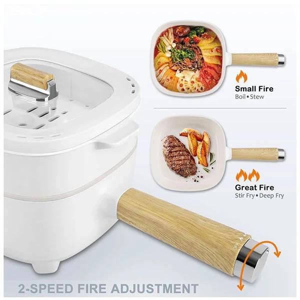 Audecook Electric Frying Pan, 2L Upgraded Cermic Non-Stick Coating Frying pan