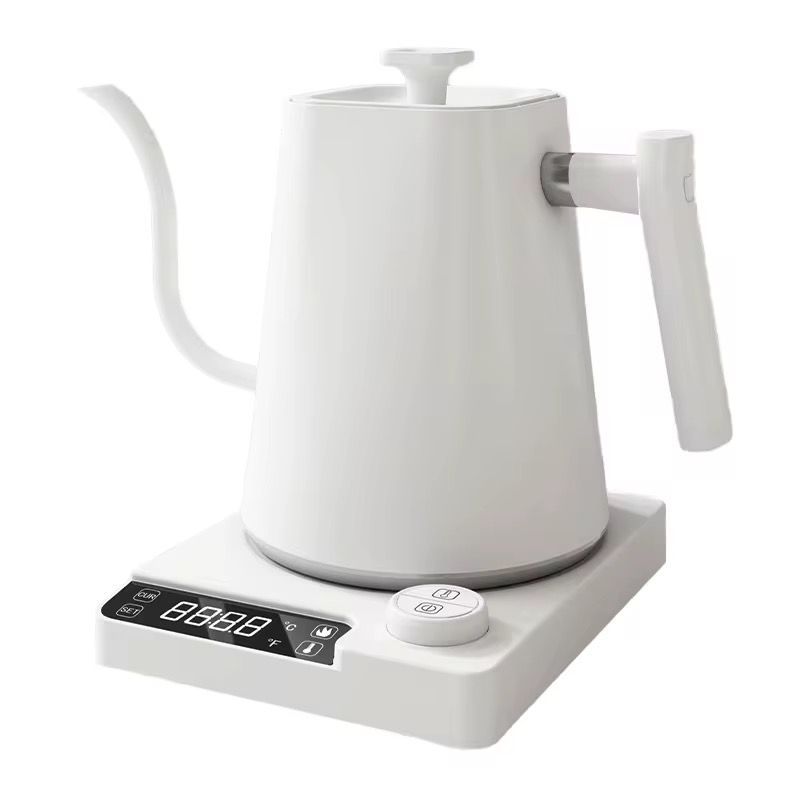 NHE 1L Electric Temperature Control Gooseneck Kettle, Stainless Steel Pour Over Kettle for Coffee Tea Brewing,