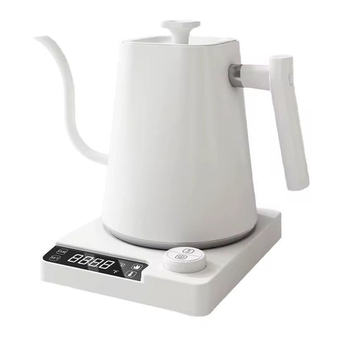 NHE 1L Electric Temperature Control Gooseneck Kettle, Stainless Steel Pour Over Kettle for Coffee Tea Brewing,