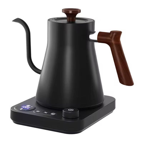 NHE 1L Electric Temperature Control Gooseneck Kettle, Stainless Steel Pour Over Kettle for Coffee Tea Brewing,