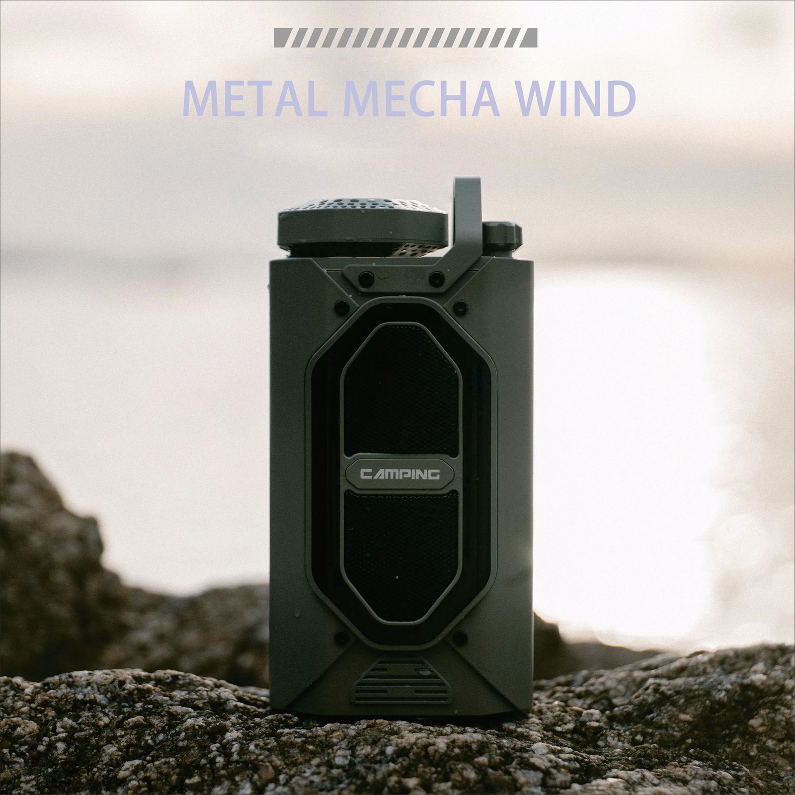 New Wireless Bluetooth Speaker Outdoor Waterproof Portable Subwoofer Colorful RGB Atmosphere Light Gaming Speaker