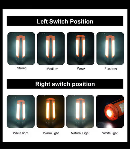 Rechargeable 10000 Mah Camping Light with Stand, Telescoping Camping Light for Power Outages