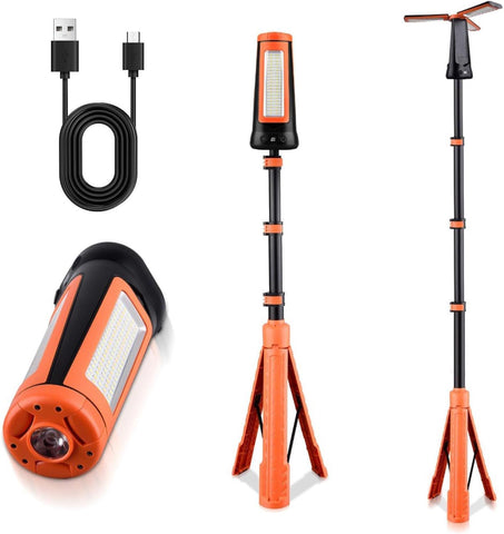 Rechargeable 10000 Mah Camping Light with Stand, Telescoping Camping Light for Power Outages