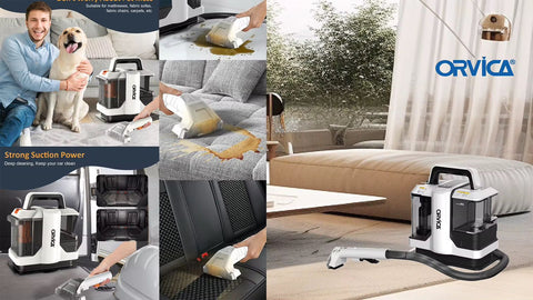 ORVICA Professional Sofa Carpet Cleaning Washer Powerful Carpet Shampooer Portable Canister Carpet Cleaner Machines