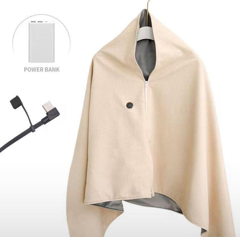 Electric Wearable Warmer Blanket Shawl 80 x 140cm