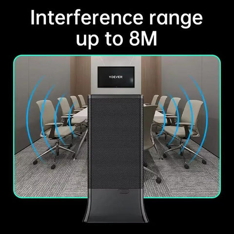 Voice Recording Blocker 360°Anti Recording Jammer With 8m Blocking Range