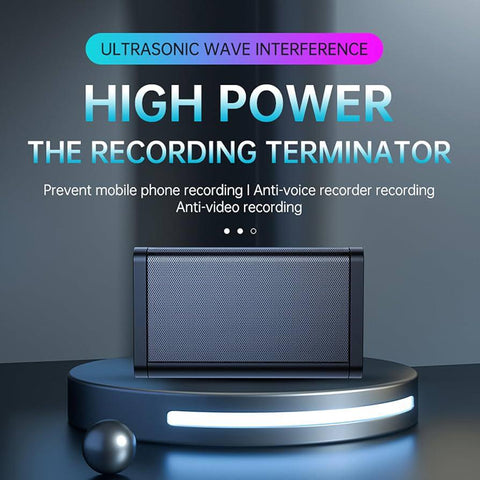 Voice Recording Blocker 360°Anti Recording Jammer With 8m Blocking Range