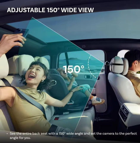 Cabin Care Car Adapter with Baby Car Camera, Wireless CarPlay Display