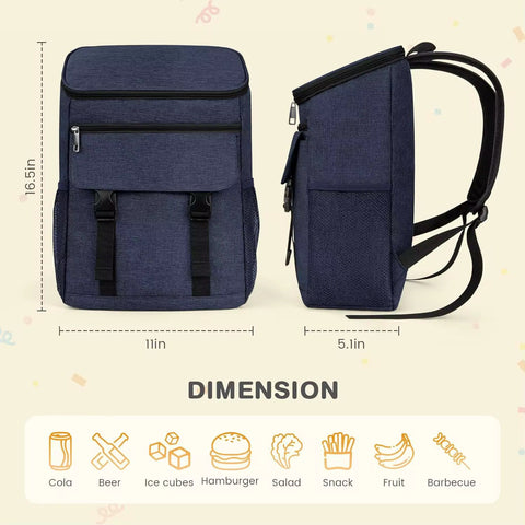 Large Waterproof Insulated Cooler Backpack for Men & Women