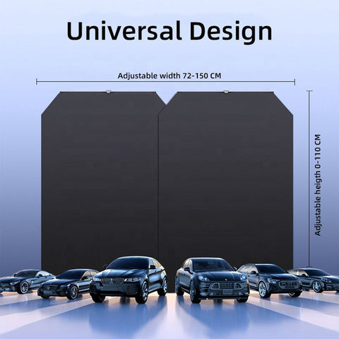 Automatic Retractable Car Sunshade, Universal Fit, 27.6*55inch, UV Protection, Foldable Windshield Sunshade