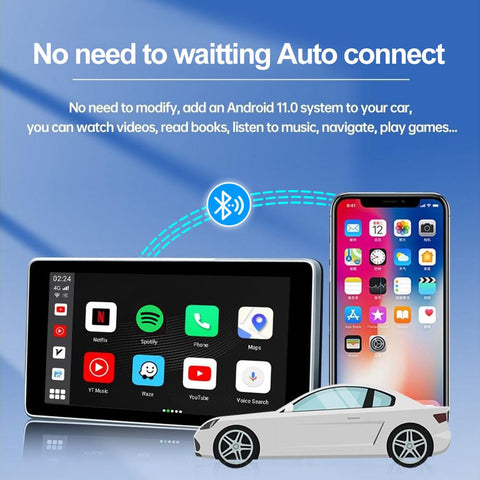 AI-powered CarPlay running Android 13 with wireless Android Auto support, HDMI port, 8GB RAM and 128GB storage | T6-Pro |