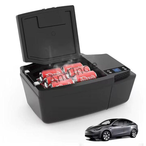 Car Refrigerator 12 Volt Tesla Fridge Model Y Portable 35QT(33L) Car Freezer App Control -4℉-50℉ for Travel Camping Road Trip