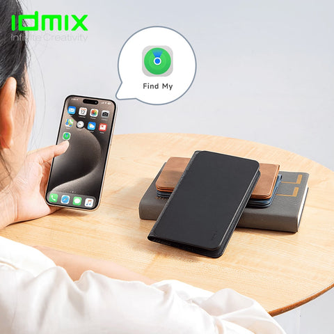 Idmix Air Passport (Air 02) | Smart Location Passport & Card Bag with Apple Find My Support