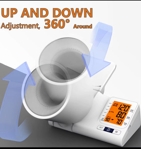 Digital Upper Arm Electronic Sphygmomanometer BP Machine Electric Blood Pressure Monitor