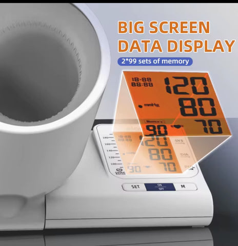 Digital Upper Arm Electronic Sphygmomanometer BP Machine Electric Blood Pressure Monitor