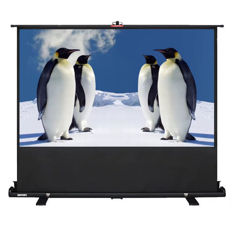 A 100-inch Foldable Hydraulic Projector Stand with a Metal