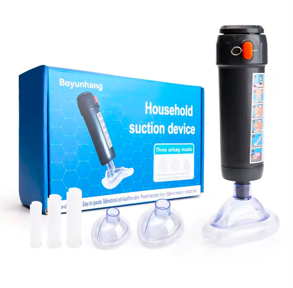 Anti-Choking Rescue Device for Adults Kids Elderly – Heimlich Suction Airway Clearance Tool