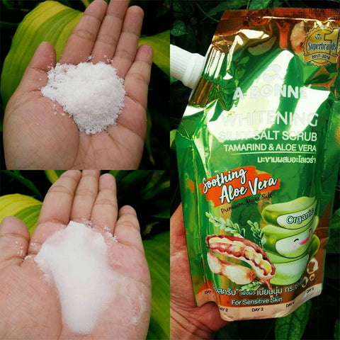 A Bonne Whitening Silky Salt Body Scrub Tamarind And Aloe Vera