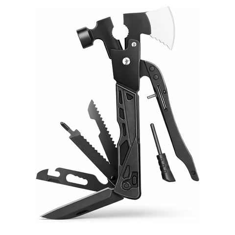 Stainless Steel Multi Tool Pliers – Heavy Duty Multitool with Knife, Saw, Screwdrivers & Wire Cutter - Survival Tool for Camping Tool-5