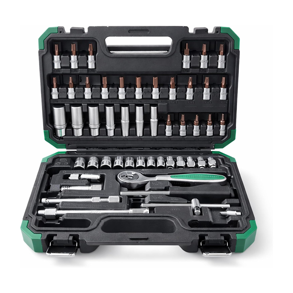 Precision 53 Pcs Ratcheting Screwdriver & Socket Bit Set – Repair Tool Kit with Magnetic Driver