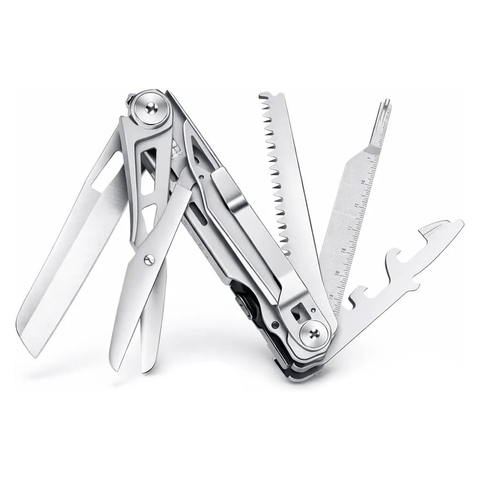 Stainless Steel Multi Tool Pliers – Heavy Duty Multitool with Knife, Saw, Screwdrivers & Wire Cutter - Survival Tool for Camping